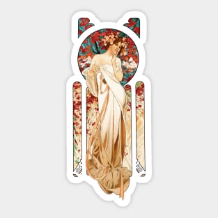 Art Nouveau Perfume Ad Sticker